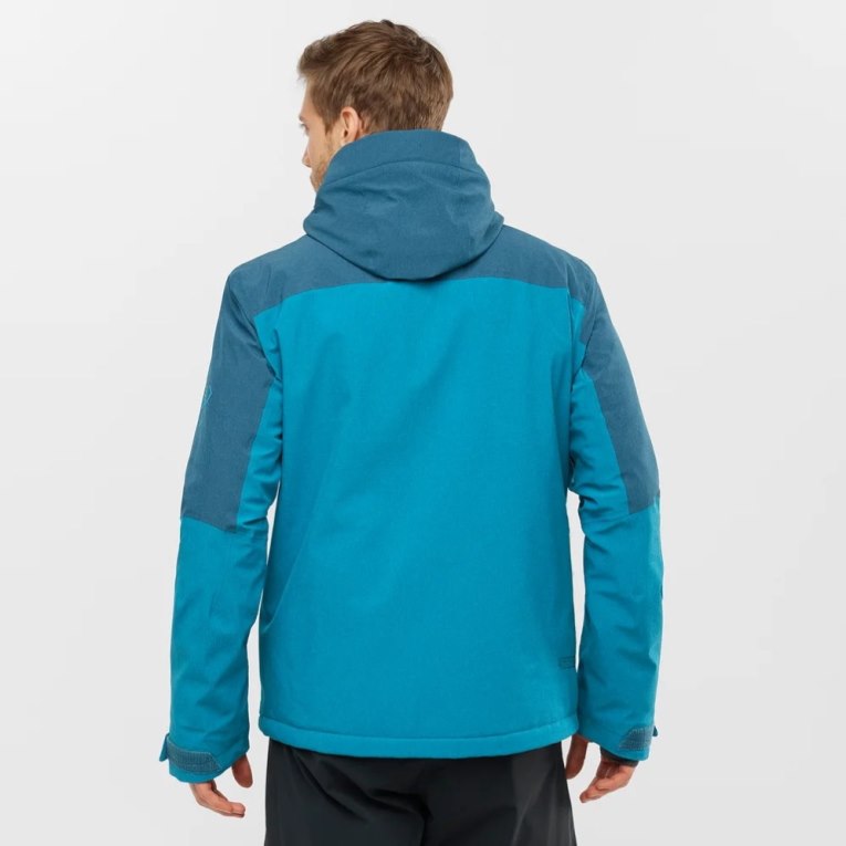 Turquoise Salomon Untracked Insulated Men's Ski Jackets | IE PK3907